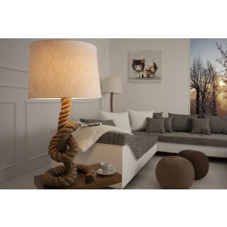 Tischleuchte Aaron creme/natur