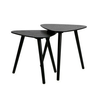 Beistelltisch Nila 2er-Set schwarz