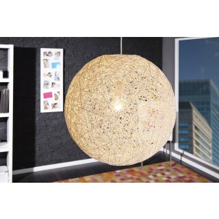Hängeleuchte Struktur 45 cm weiß