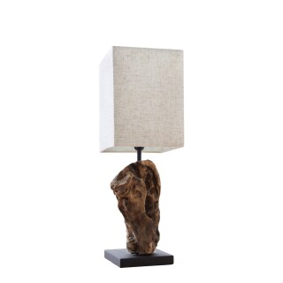 Tischleuchte Bork natur/beige