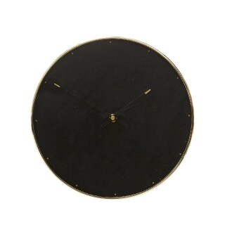 Wanduhr Tinus schwarz/messingfarben