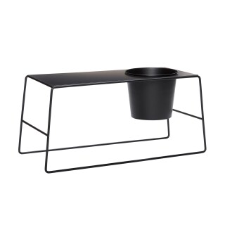 Beistelltisch mit Blumentopf Sture schwarz