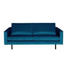 Sofa 2,5-Sitzer Rodeo Samt blau