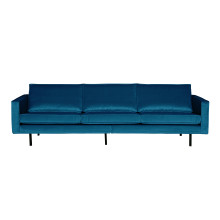 Sofa 3-Sitzer Rodeo Samt blau