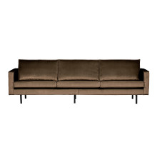 Sofa 3-Sitzer Rodeo Samt taupe