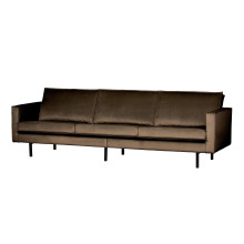 Sofa 3-Sitzer Rodeo Samt taupe