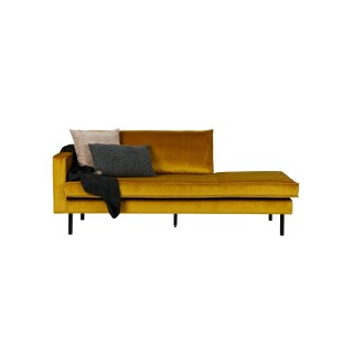 Daybed Rodeo Samt ockerfarben links