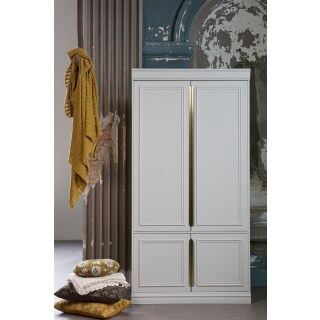Kissen Vogue Poppy rund ockergelb