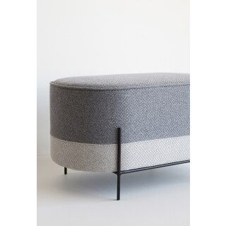 Sitzhocker Liva hellblau/grau