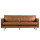 Sofa 2,5-Sitzer Rodeo Classic Kunstleder braun (cognacbraun)
