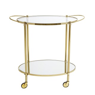 Servierwagen Fine goldfarben