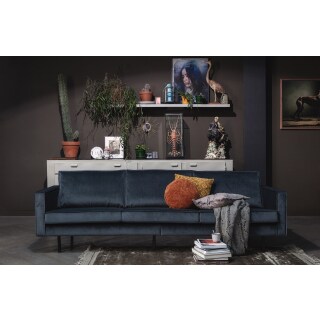 Sofa 3-Sitzer Rodeo Samt türkis