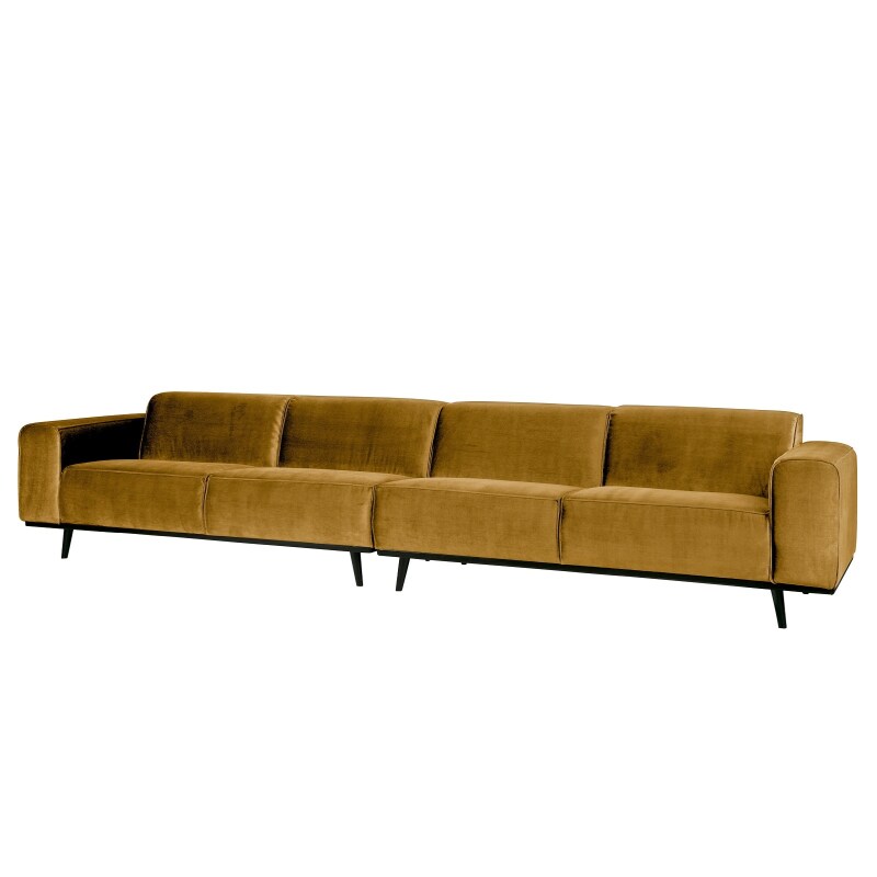 Samt Sofa 2 Sitzer Grau