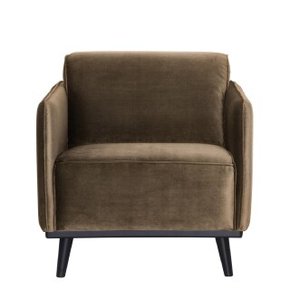 Sessel Statement Samt taupe