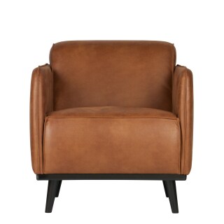 Sessel Statement Kunstleder cognac