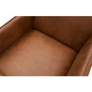 Sessel Statement Kunstleder cognac