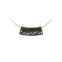 Halskette Kenna Nussholz Omegakette 42 cm