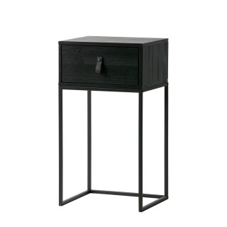 Nachttisch Zola mit Schublade schwarz