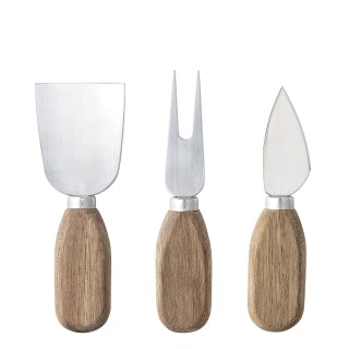 Käsemesser-Set Tero 3-tlg. braun
