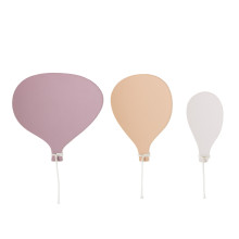 Wandhaken Luftballons 3-tlg. rosa