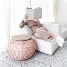 Couchtisch Halo kupferfarben (copper blush)