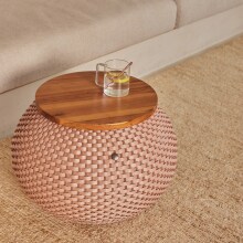 Couchtisch Halo kupferfarben (copper blush)