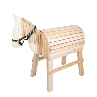 Holzpferd Acarda natur