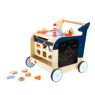 Lauflernwagen Wal bunt