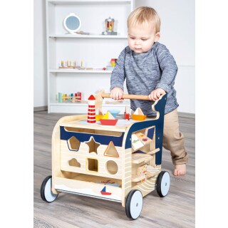 Lauflernwagen Wal bunt