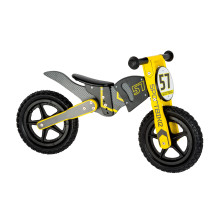 Laufrad Motocross gelb/schwarz