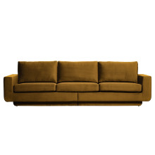 Sofa 3-Sitzer Fame Samt honiggelb