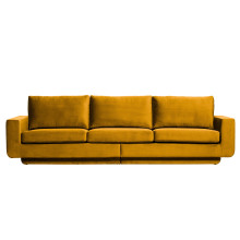 Sofa 3-Sitzer Fame Samt ocker
