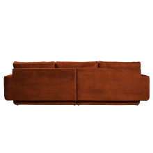 Sofa 3-Sitzer Fame Samt rostfarben