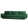 Sofa 3-Sitzer Fame Samt grün