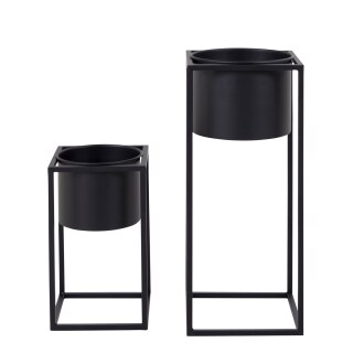 Pflanzen-Übertopf Marla 2er-Set schwarz