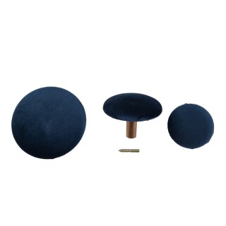 Wandhaken Giza 3er-Set blau