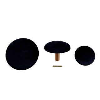 Wandhaken Giza 3er-Set schwarz