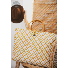Shopper Motif Bag senfgelb/weiß (mustard)