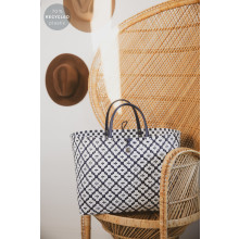 Shopper Motif Bag dunkelblau/weiß (navy)