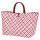 Shopper Motif Bag rot/weiß (marsala red)