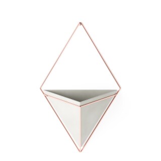 Wandvase Trigg XL kupferfarben/grau