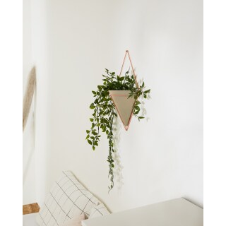 Wandvase Trigg XL kupferfarben/grau