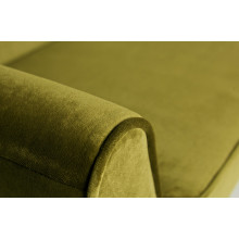Sofa 4-Sitzer Rocco Samt XL olivgrün