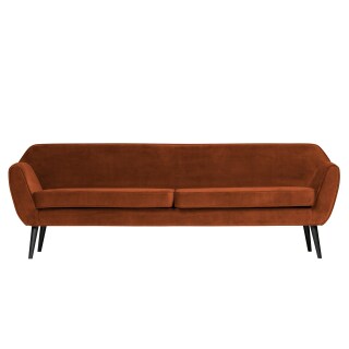 Sofa 4-Sitzer Rocco Samt XL rost