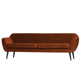 Sofa 4-Sitzer Rocco Samt XL rost