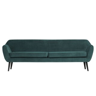 Sofa 4-Sitzer Rocco Samt XL türkis (teal)