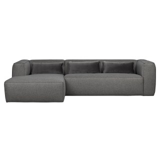 Eckcouch Bean Récamiere Stoff links grau