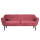 Sofa 2-Sitzer Rocco Samt pink