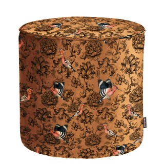 Sitzkissen Pouf Sara Fenix hoch orange