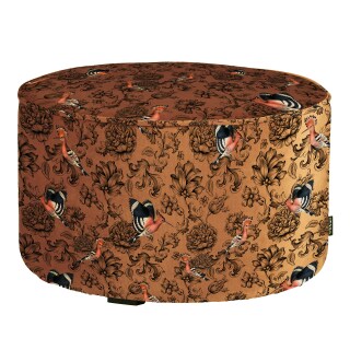 Sitzkissen Pouf Sara Fenix niedrig orange